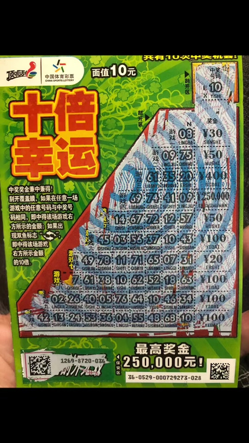 好运十倍刮出汽车