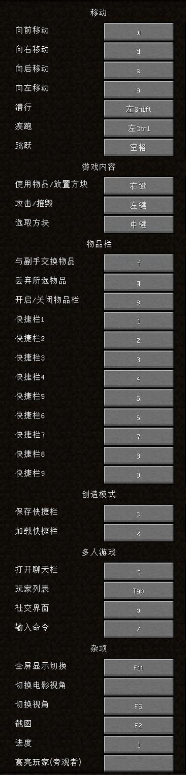 我的世界截图的快捷键