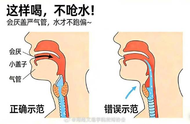 喝水老呛是怎么回事