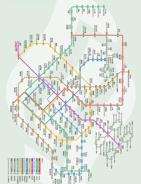 中文版新加坡地铁图