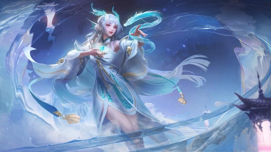 西施游龙清影壁纸