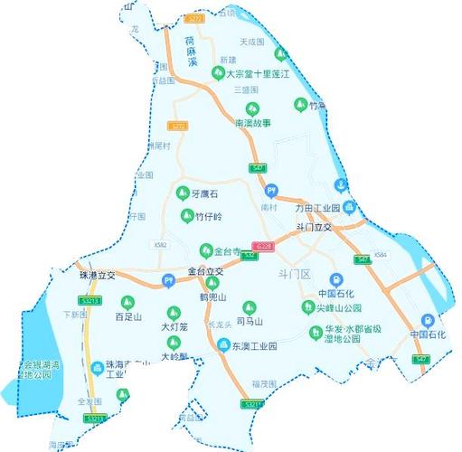珠海地图斗门高清版