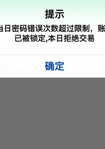 手机网上银行支付密码错三次