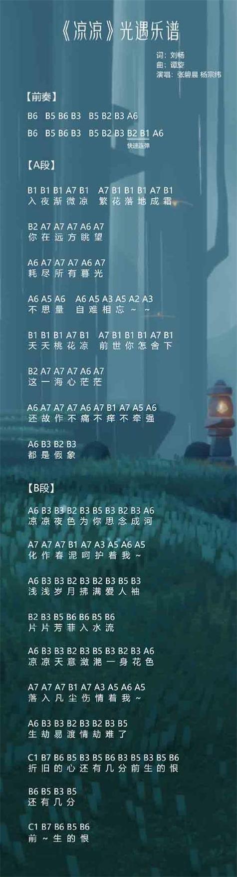 光遇竖琴简谱大全100首