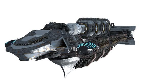 星际飞船原型深空
