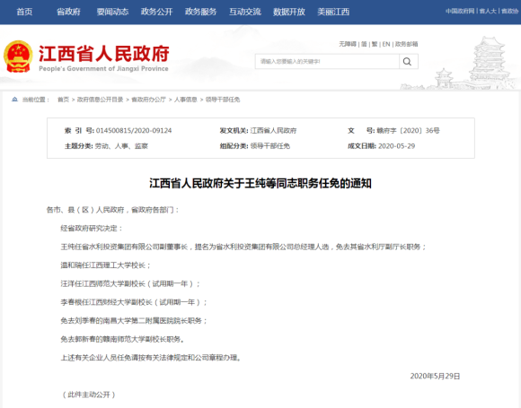 江西理工大学校长联系方式