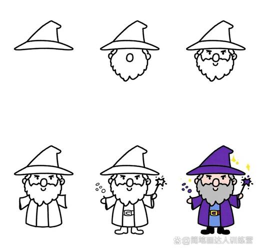 魔法师简笔画
