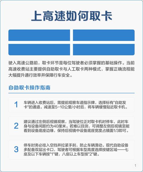高速公路取卡步骤