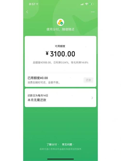 微信里的分付是网贷吗