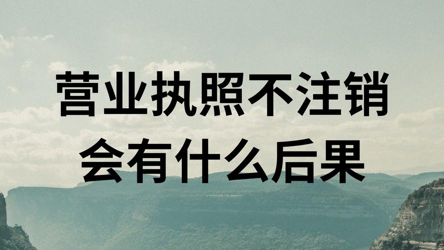 营业执照不注销的后果