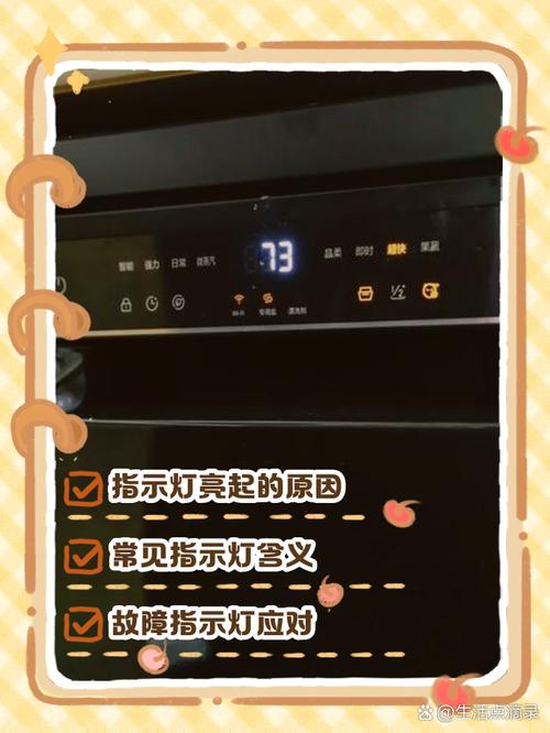 洗碗机亮灯图解符号