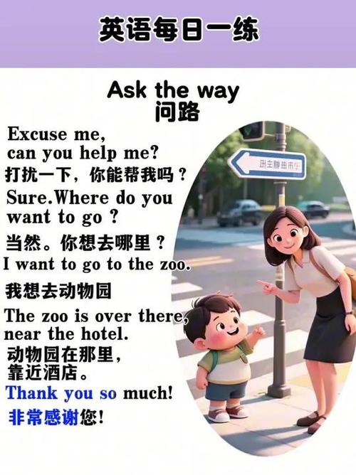 英语问路视频