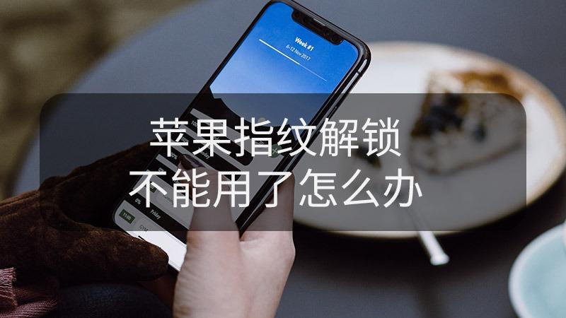 苹果手机突然不能指纹解锁了咋办