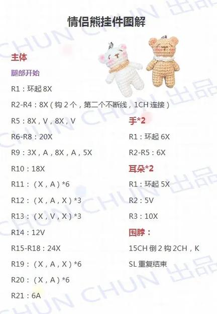 怎么用毛线编织小熊
