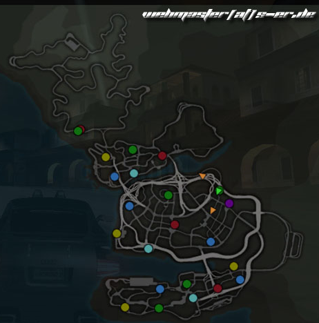 极品飞车8地图
