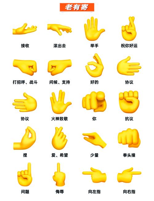 手掌朝上emoji表情符号