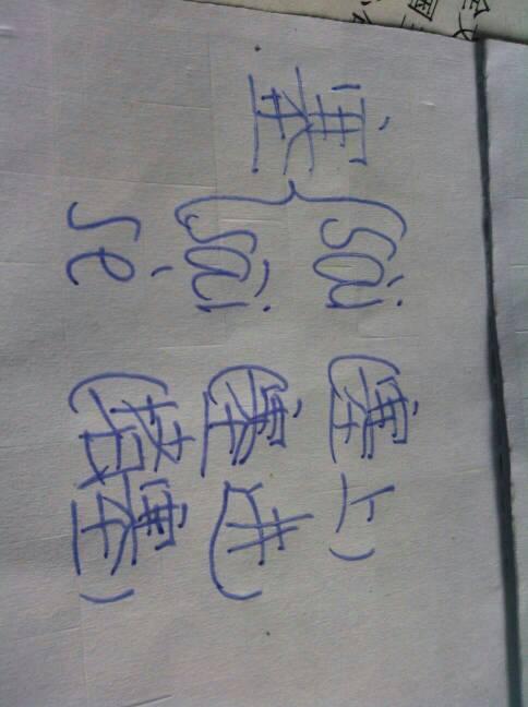 塞的三个多音字是什么