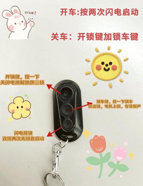 台铃电动车钥匙图解
