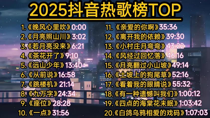 抖音带火的歌曲