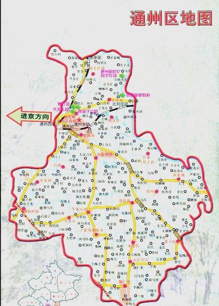 北京通州区地图