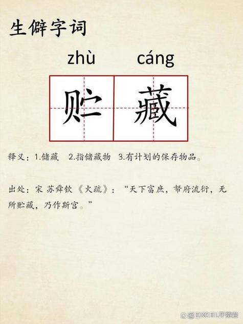 贮和储的词语解释