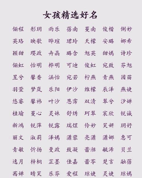 属木1000个吉利字