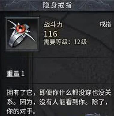 传奇隐身戒指小说缩略图