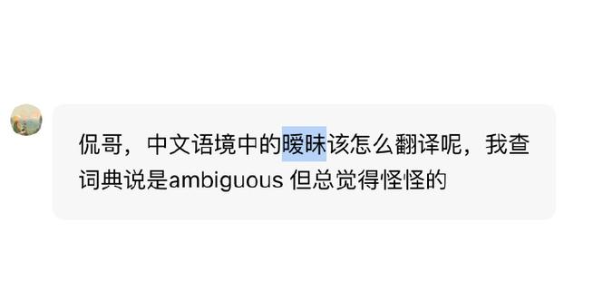 ambiguous是暧昧的意思吗