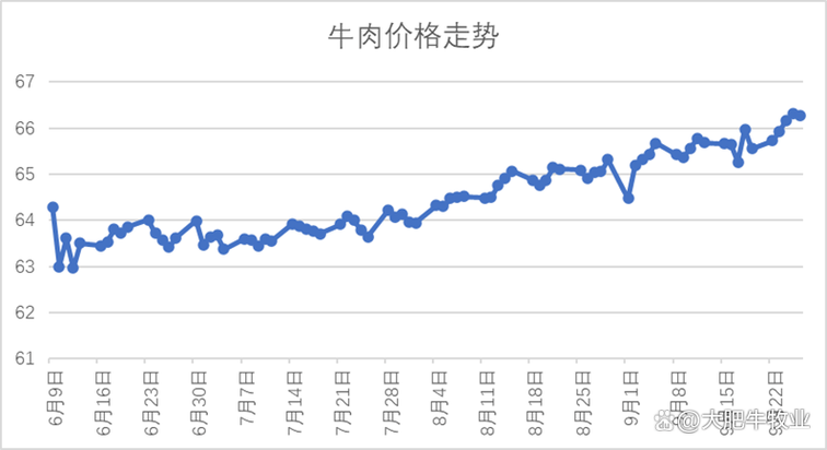 近十年牛价走势图