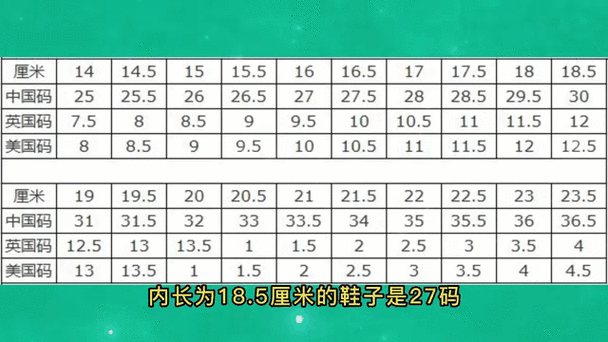 女生165鞋子多少码