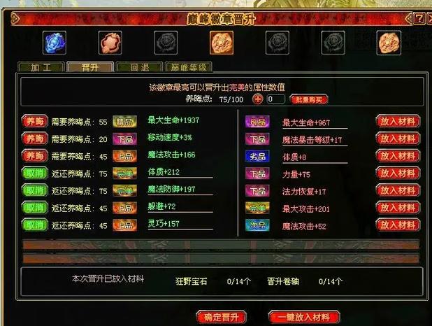 qq自由幻想洗属性点