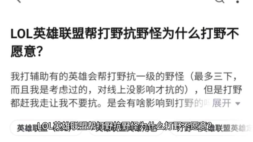 为什么没人愿意打野