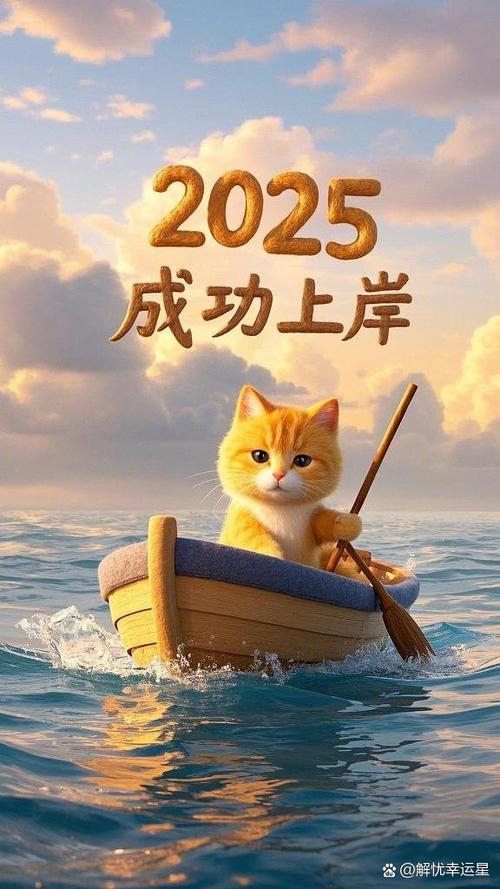 考生上岸猫卡通