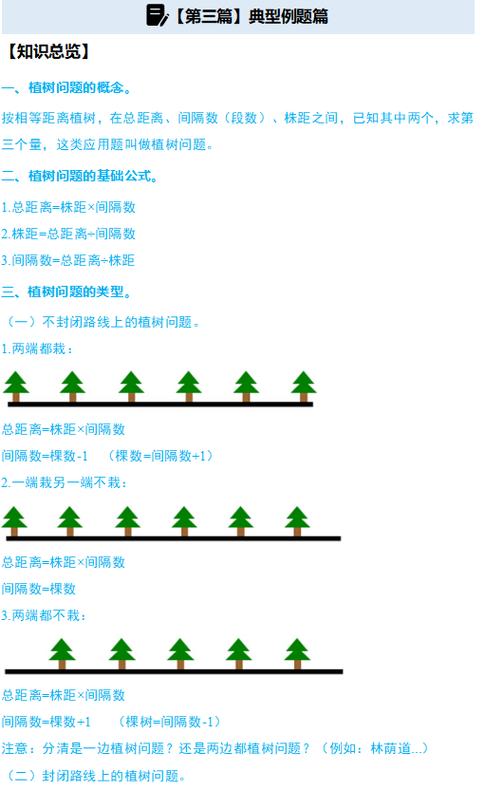 种树的间距怎么算
