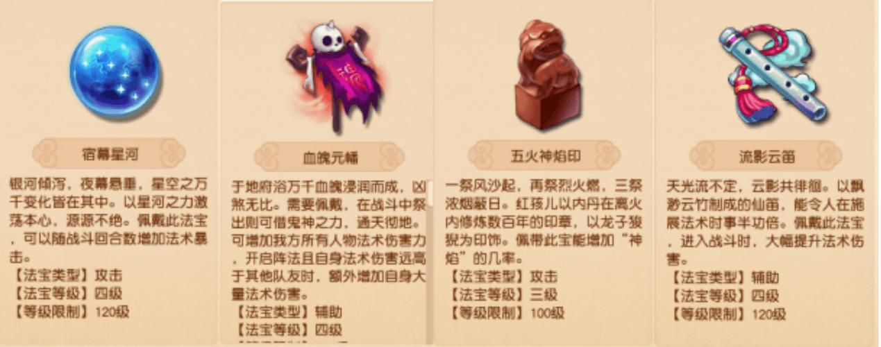 梦幻西游魔王寨带什么法宝