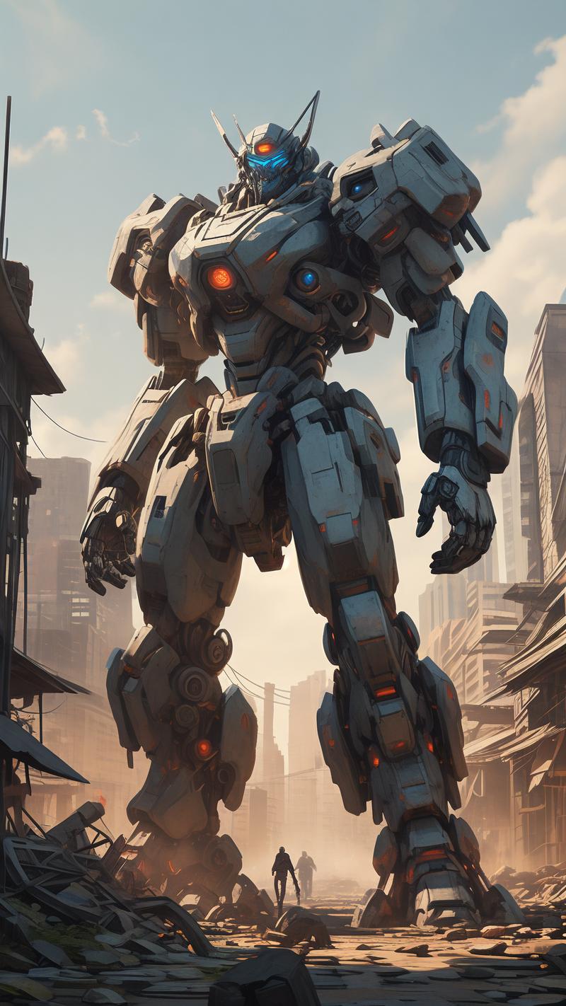 用乐高拼一个机甲