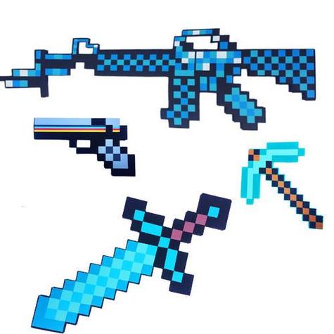 格子画我的世界武器枪