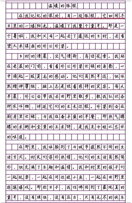 那些温暖的时光作文800字
