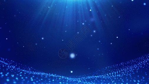 蓝色爆炸粒子特效视觉冲击力动态背