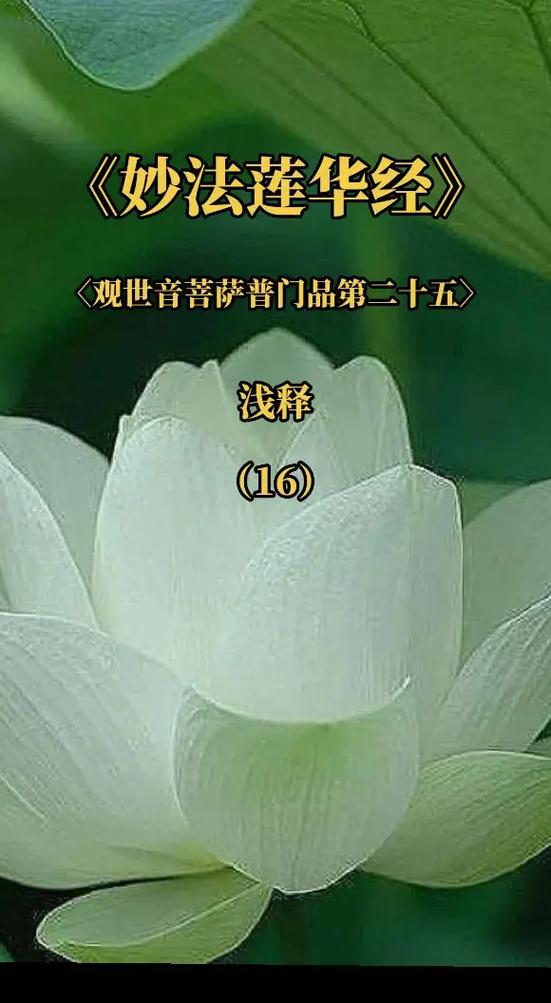 妙法莲华经二十五品普门品