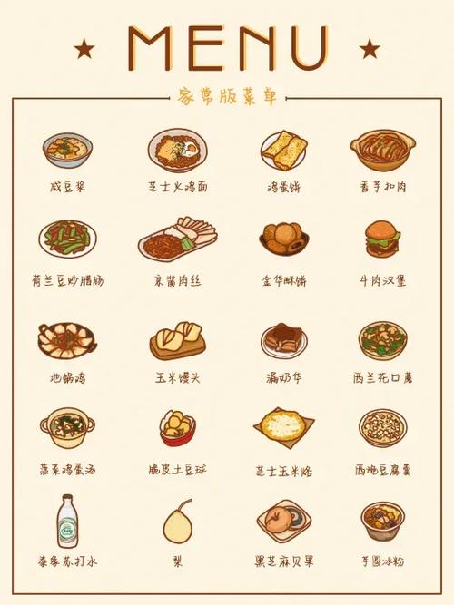 手绘菜单