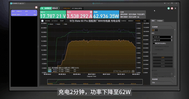 华为mate60充电功率