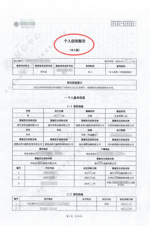 个人征信