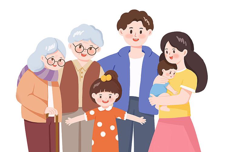 家庭头像4人一哥一妹