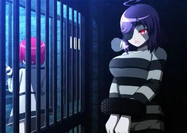 囚服少女卡通