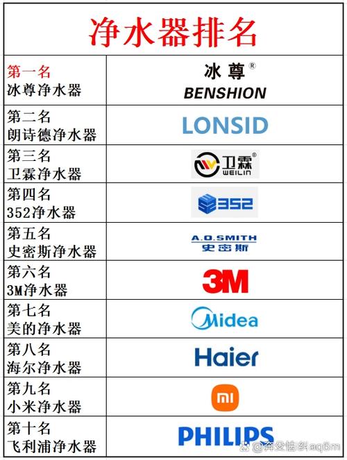 中国净水品牌第一名
