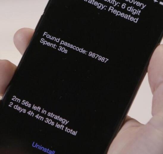 40秒破iphonex锁屏密码
