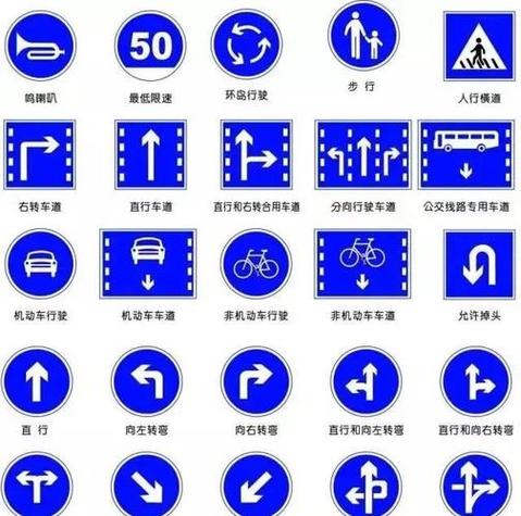 交通图案标志大全图片