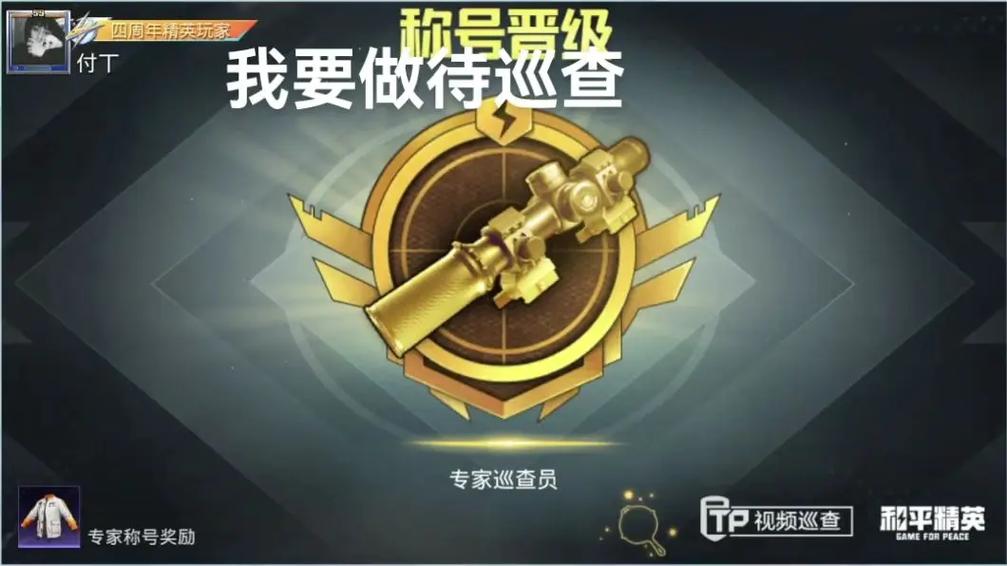 和平精英巡查员是干嘛的