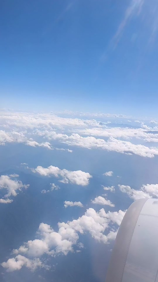 飞机上的风景